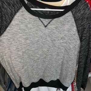Black and gray express long sleeve